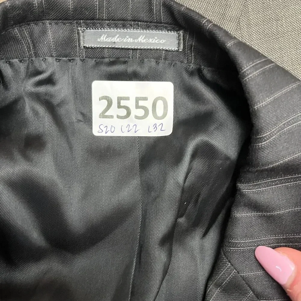 New Saks Fifth Avenue Mens Black Blazer 42R Loro Piana Wool Lined Single Breast